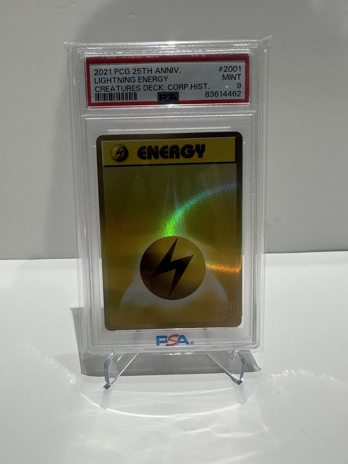 2021 Pokemon Card Game 25th Anniversary Creatures Deck: Corporate History (1995-2021) Lightning Energy 2001