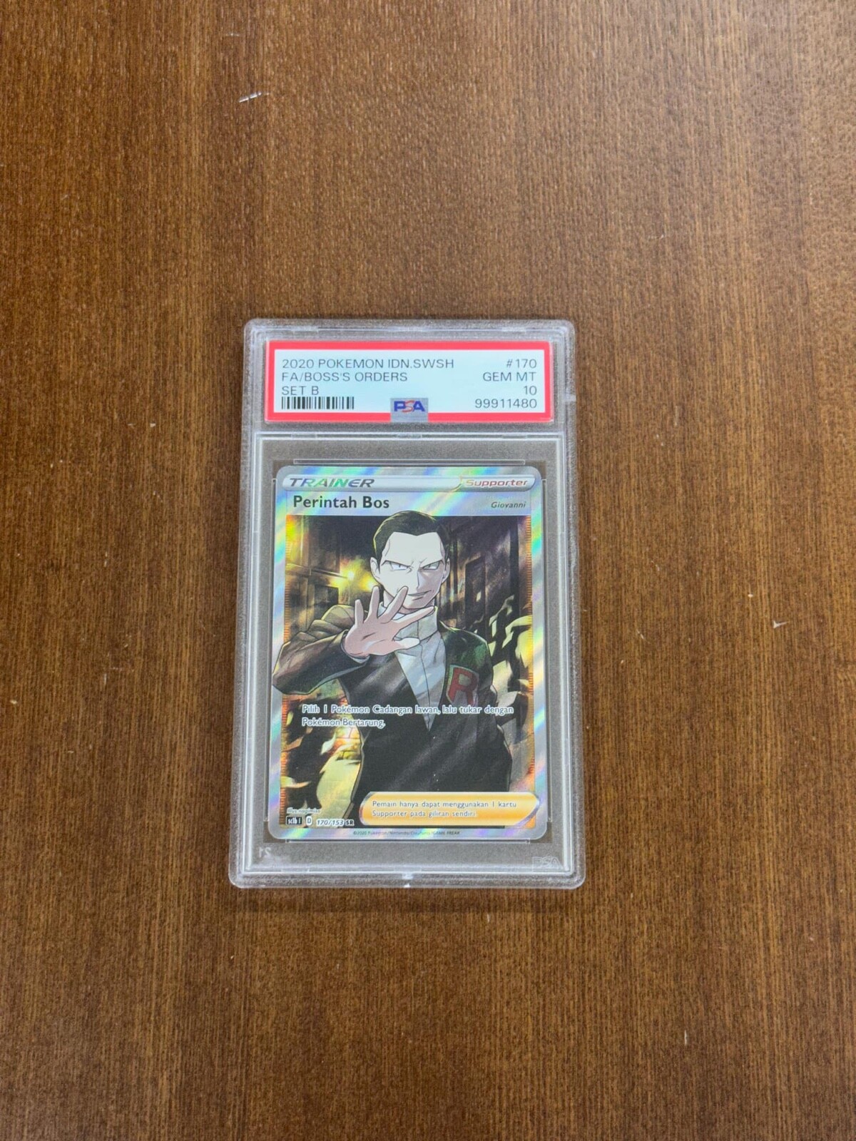 2020 Pokemon Indonesian Sword & Shield Full Art/Boss's Orders Set B 170