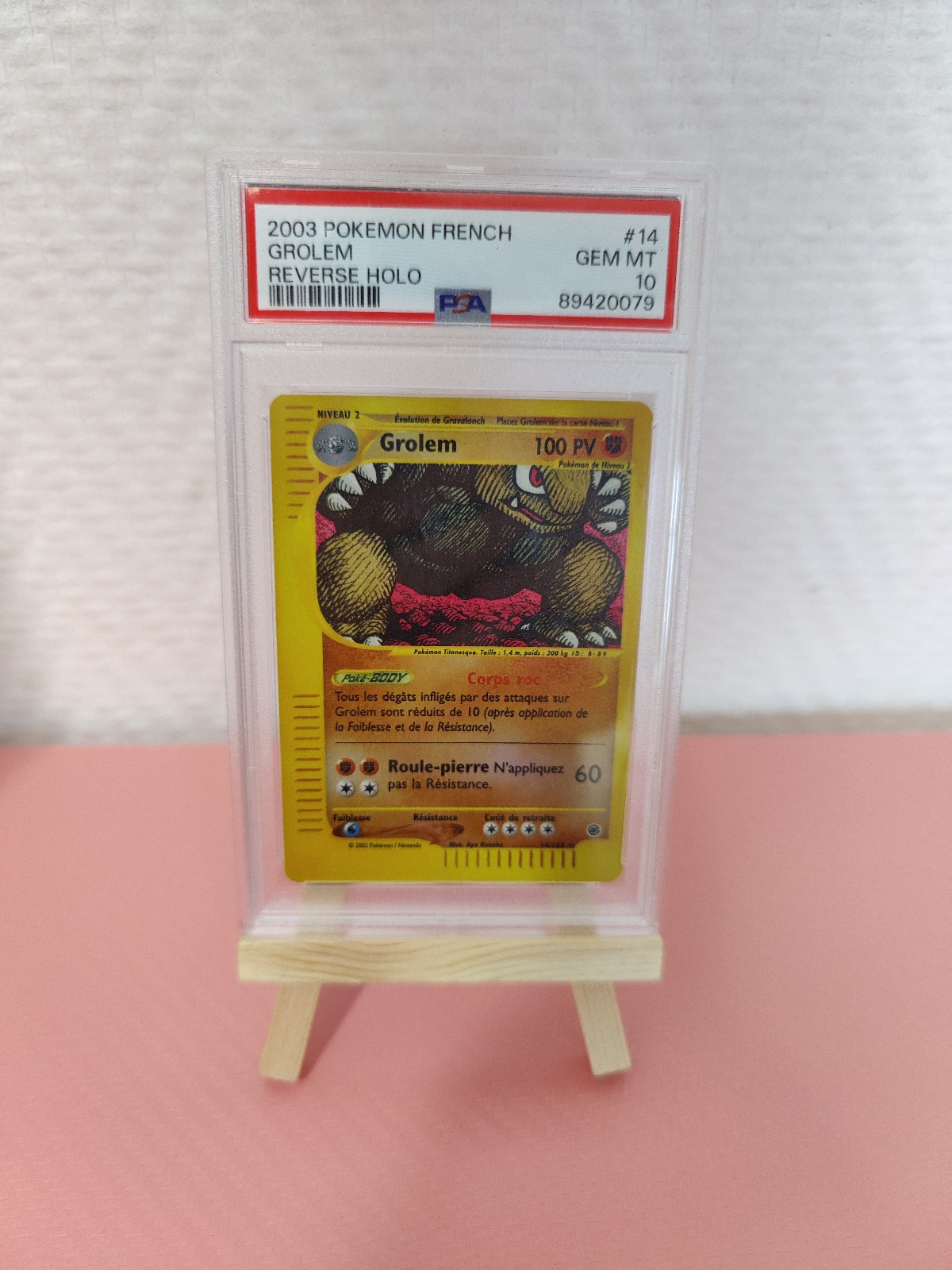 2003 Pokemon French Expedition Grolem Reverse Holo 14