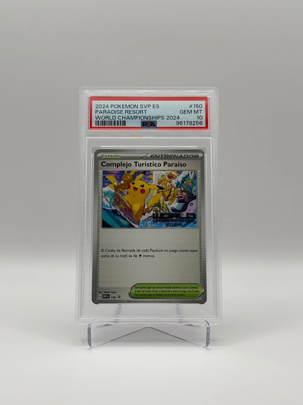 2024 Pokemon Spanish Svp ES-SV Black Star Promo Paradise Resort World Championships 2024 150