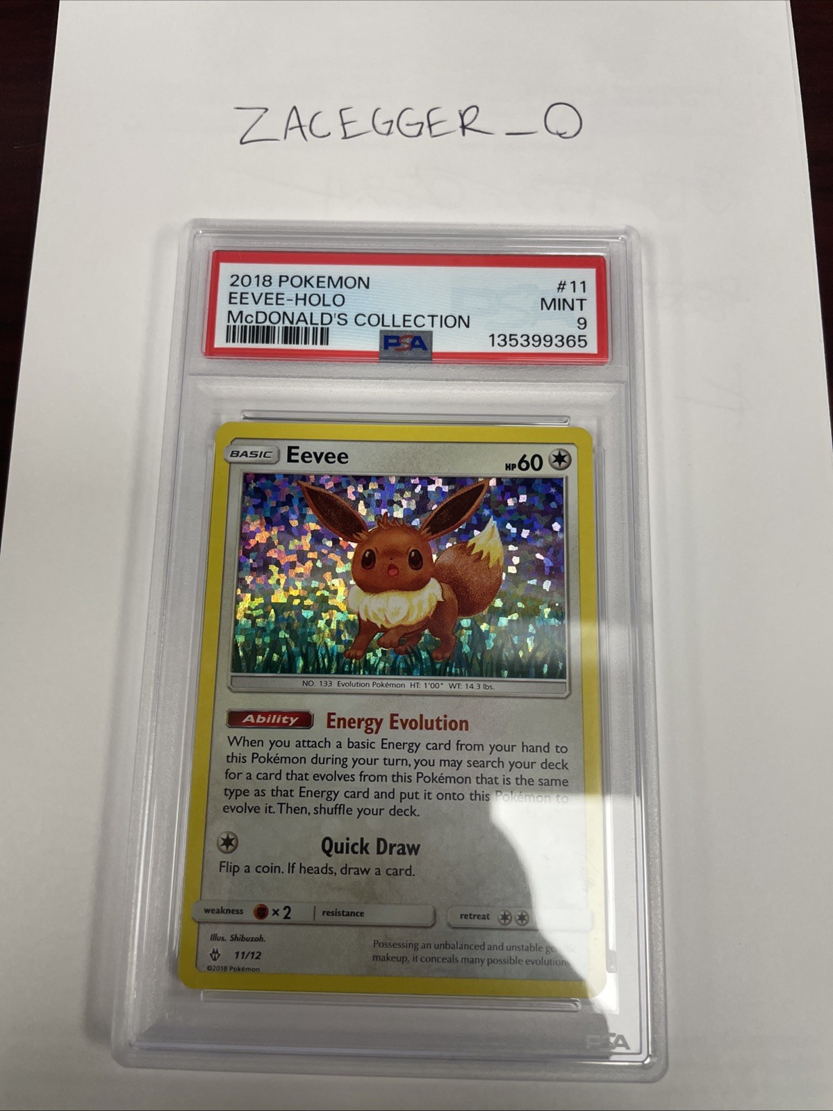 2018 Pokemon McDonald's Collection Eevee-Holo 11