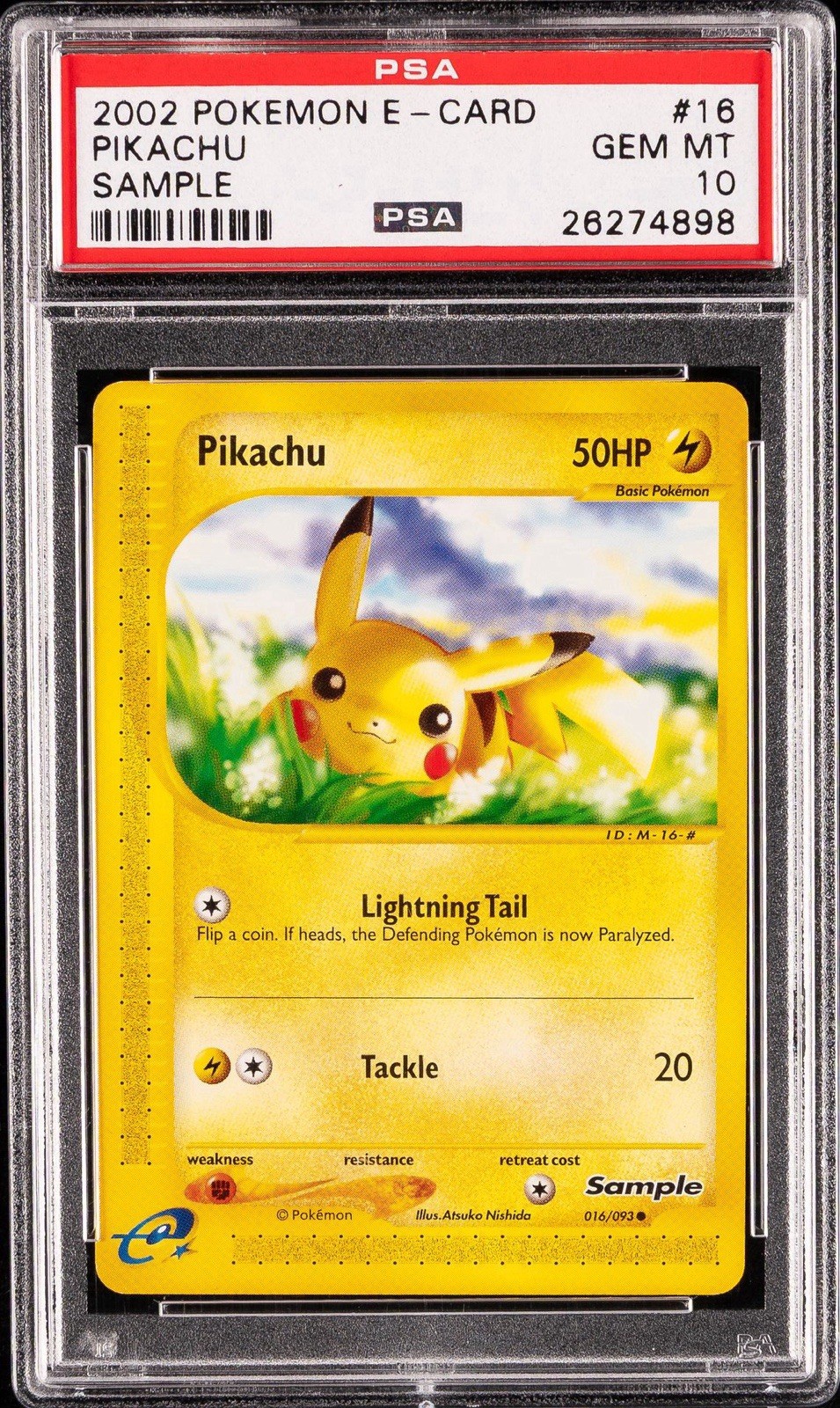 2002 Pokemon E-Card Sample Pikachu 16