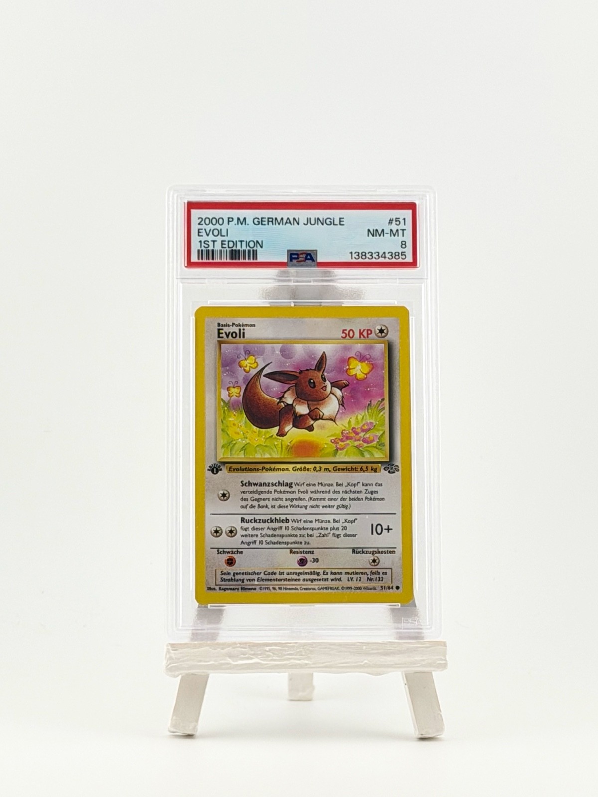 2000 Pokemon German Jungle Evoli 1st Edition 51