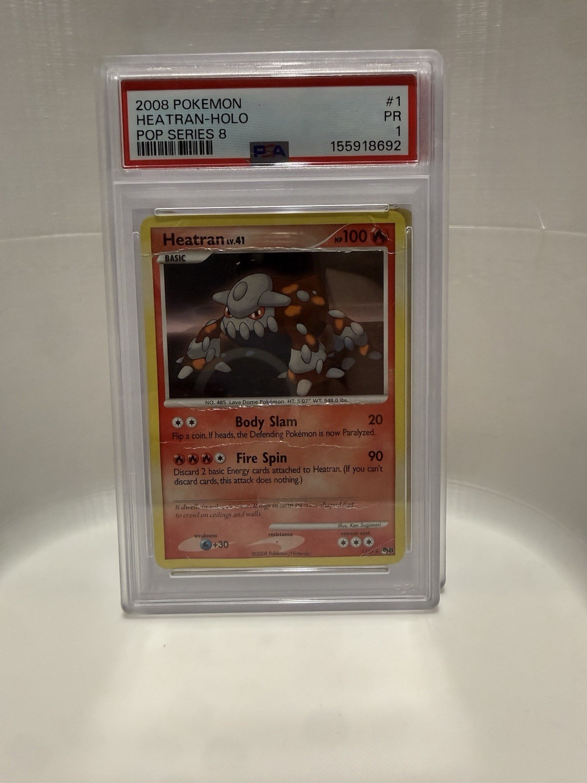 2008-09 Pokemon Pop Series 8 Heatran-Holo 1