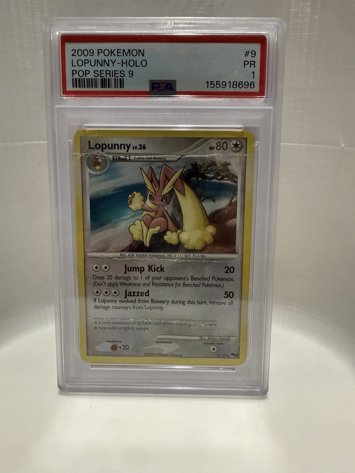 2009 Pokemon Pop Series 9 Lopunny-Holo 9