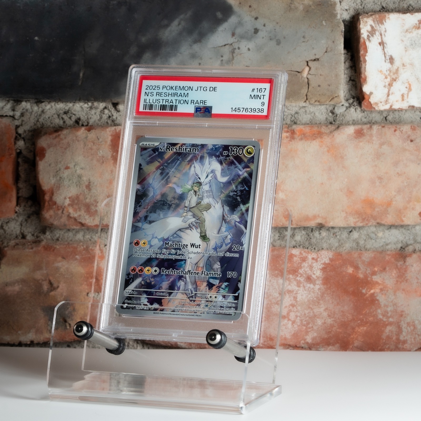 2025 Pokemon German Jtg de-Journey Together N's Reshiram Illustration Rare 167