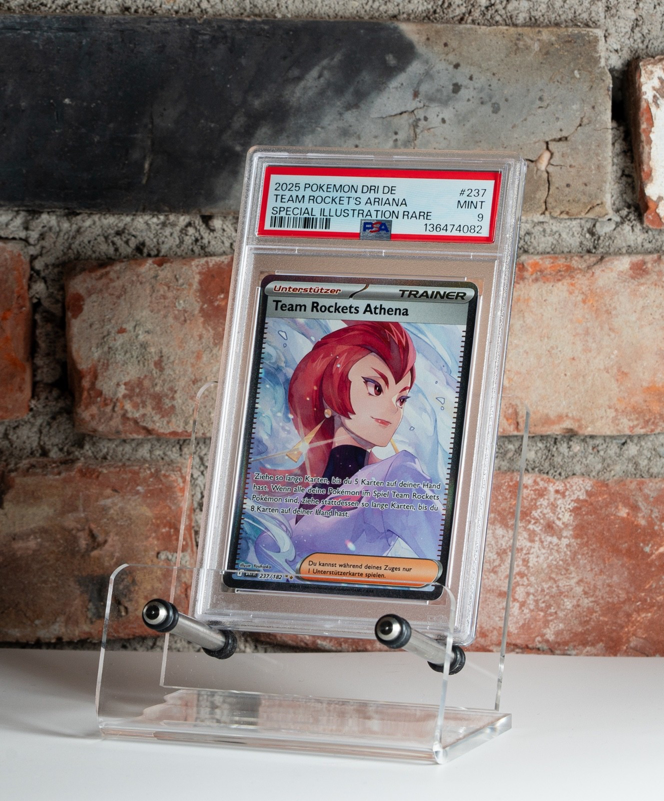 2025 Pokemon German Dri de-Destined Rivals Team Rocket's Ariana Special Illustration Rare 237