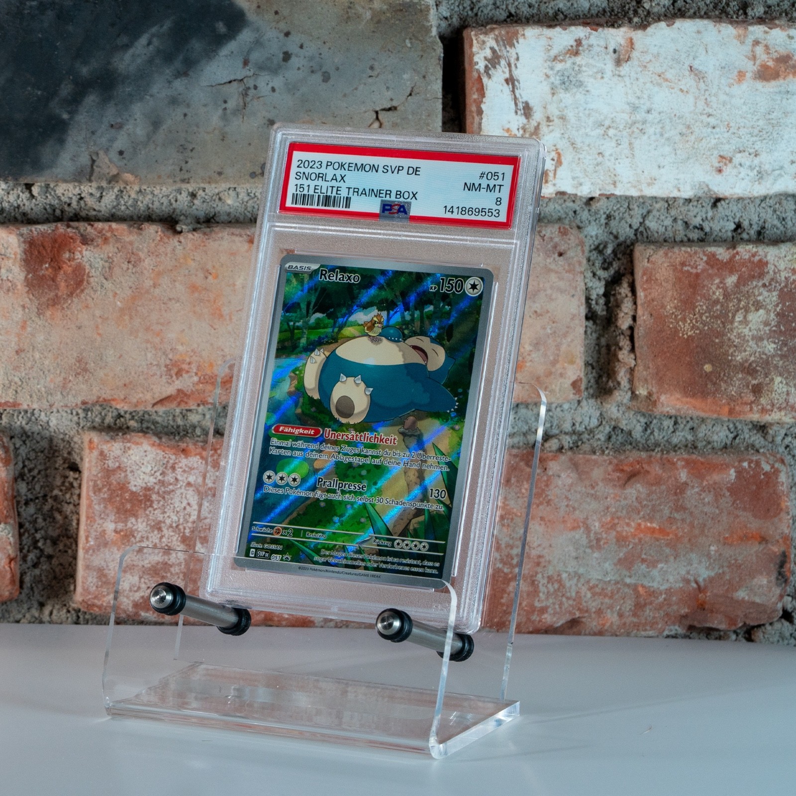 2023 Pokemon German Svp de-SV Black Star Promo Snorlax 151 Elite Trainer Box 051
