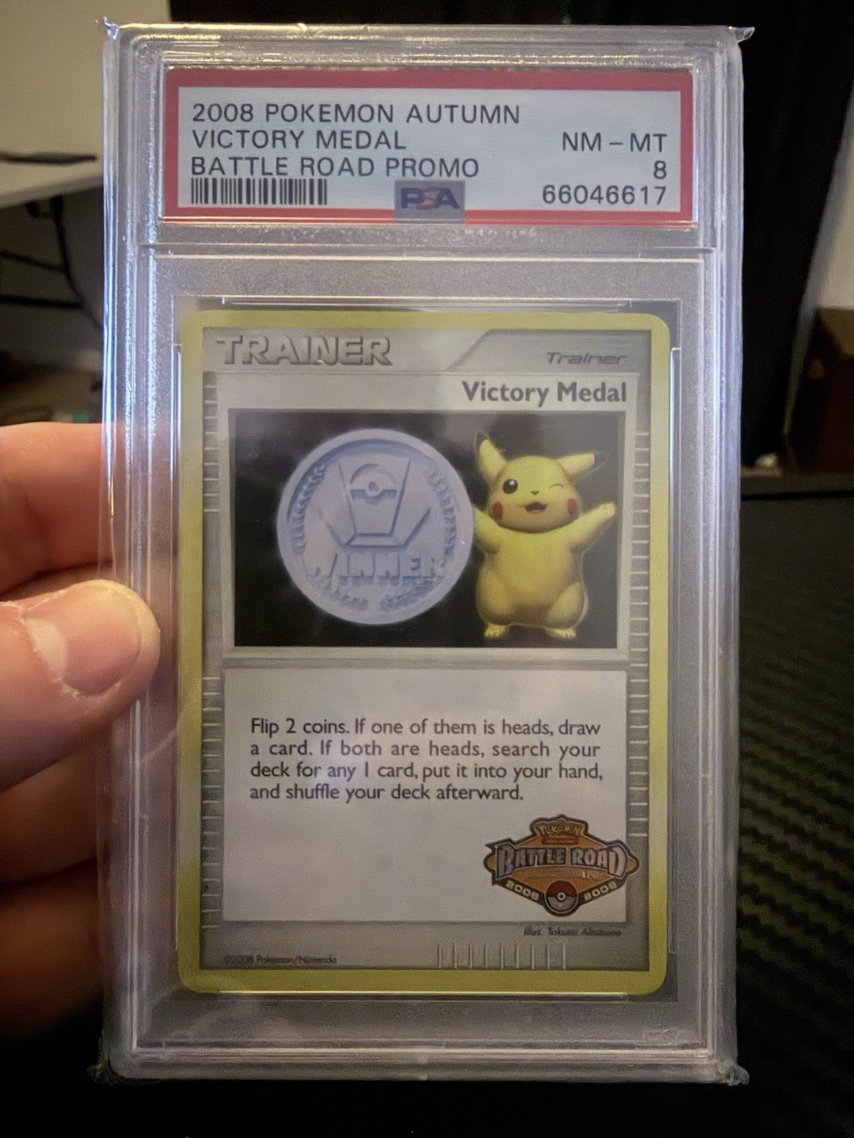 2008 Pokemon Autumn Battle Road Promo Victory Medal