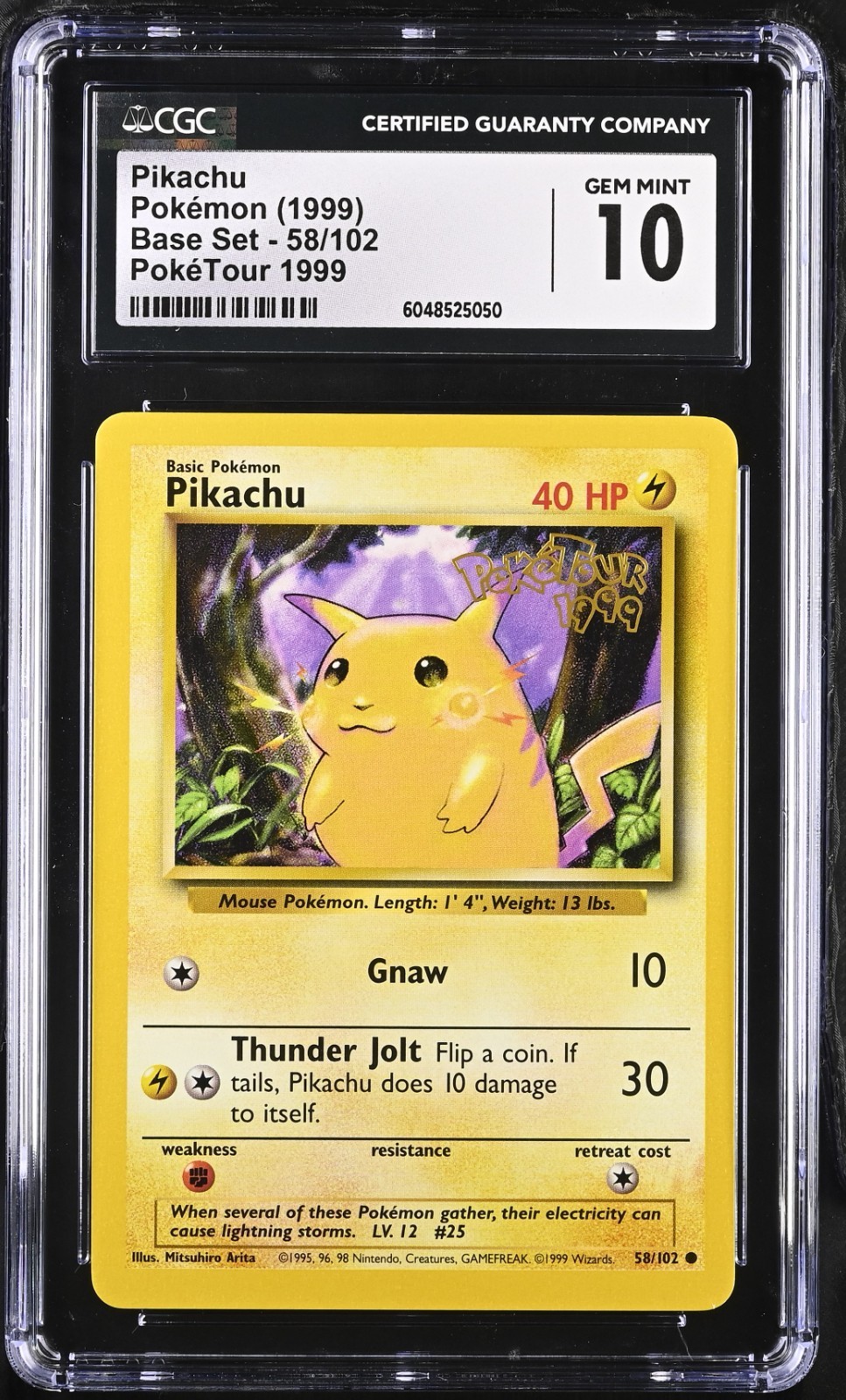 1999 Base Set - Unlimited - English Pikachu Common PokéTour 1999 58/102
