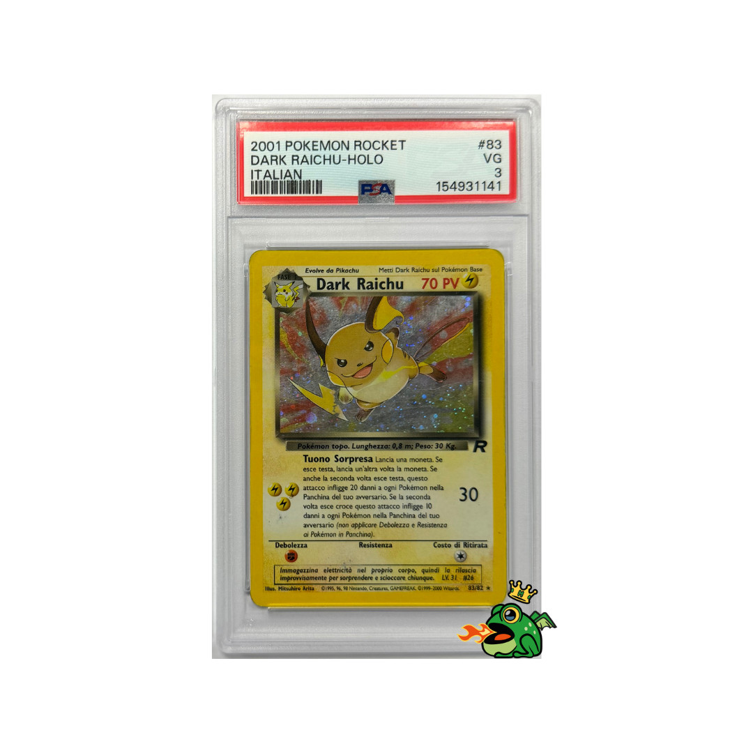2001 Pokemon Italian Rocket Dark Raichu-Holo 83