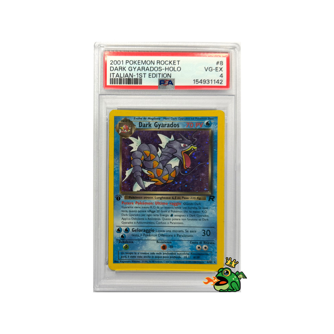 2001 Pokemon Italian Rocket Dark Gyarados-Holo 1st Edition 8