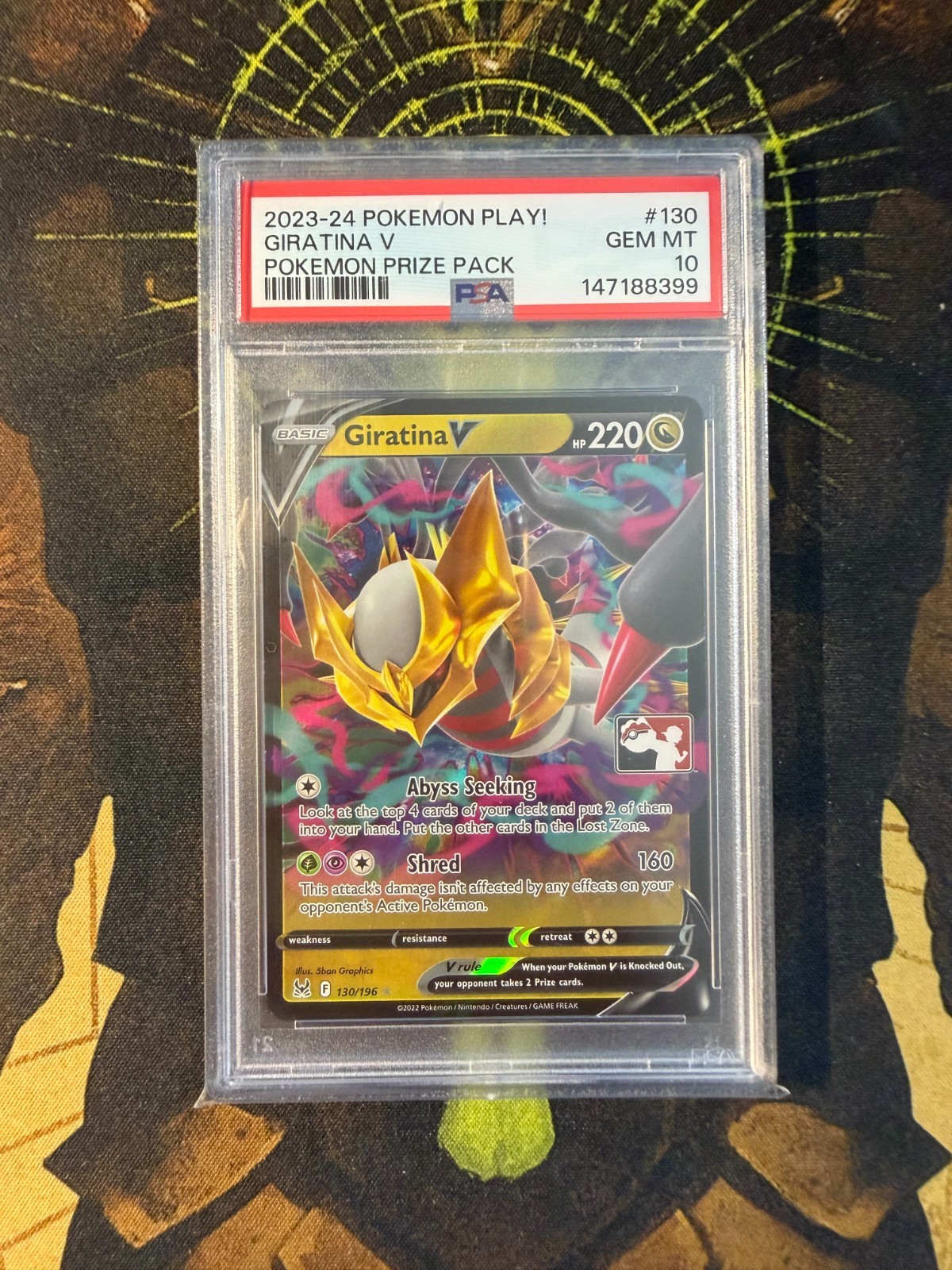 2023-2024 Pokemon Play! Pokemon Prize Pack Giratina V 130