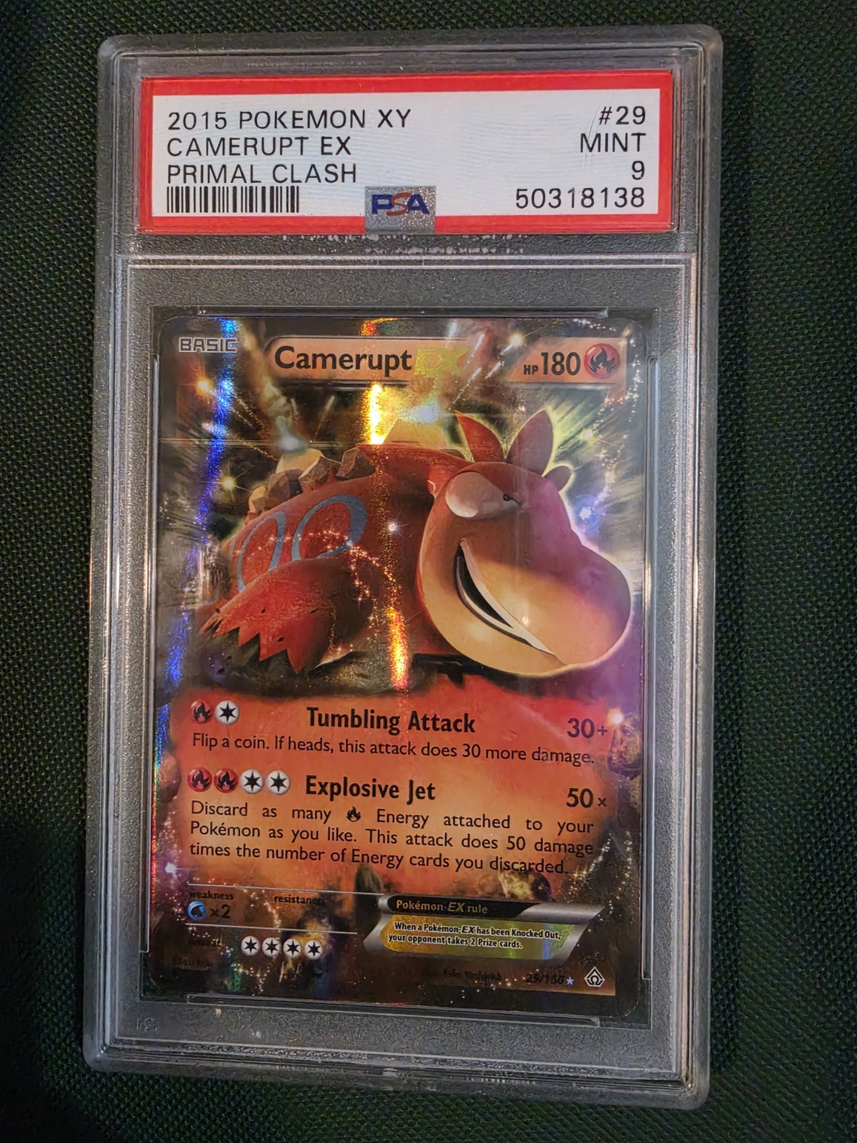 2015 Pokemon XY Primal Clash Camerupt EX 29