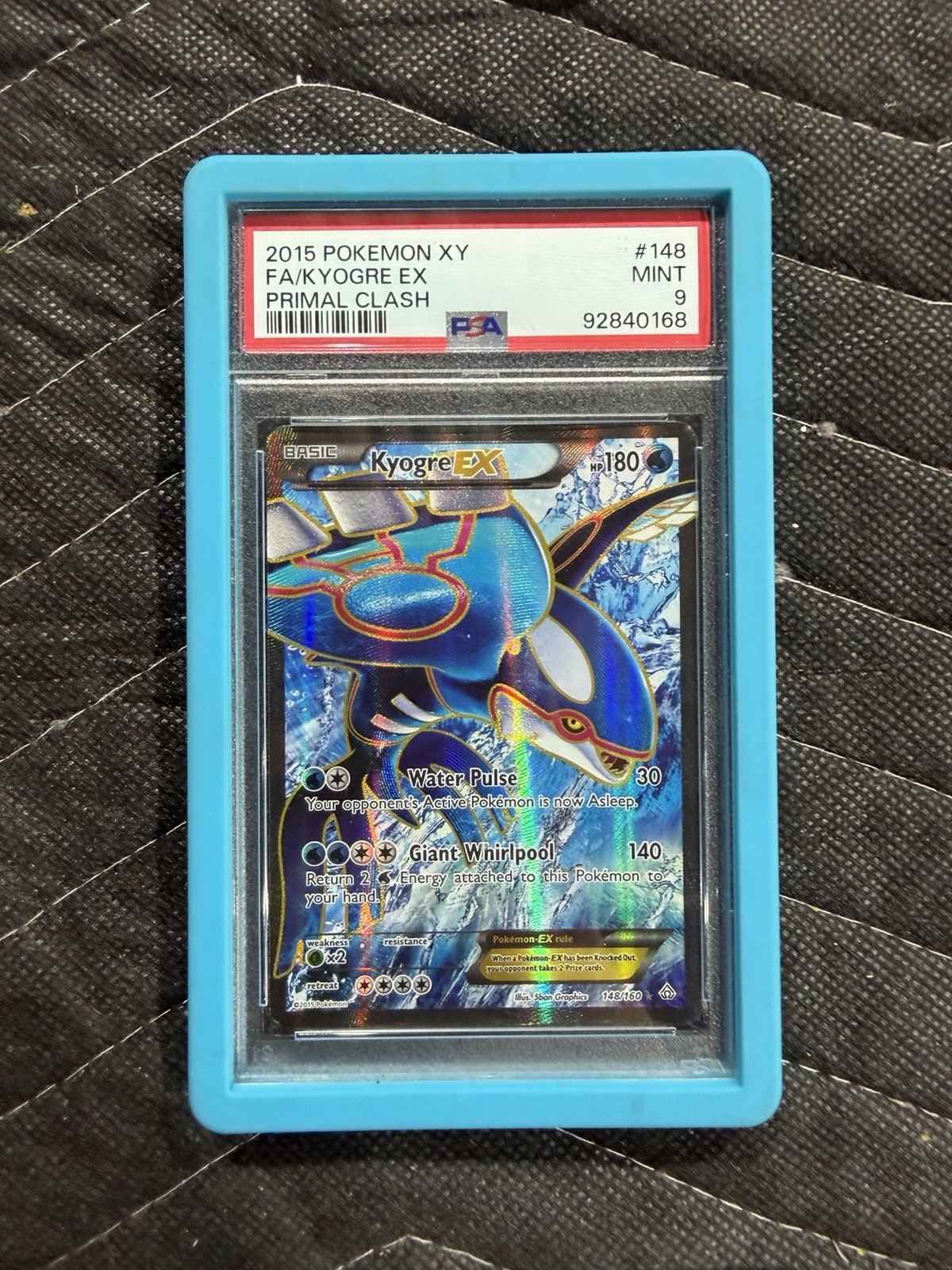 2015 Pokemon XY Primal Clash Full Art/Kyogre EX 148