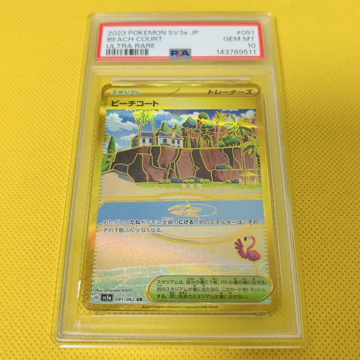 2023 Pokemon Japanese Sv3a-Raging Surf Beach Court Ultra Rare 091