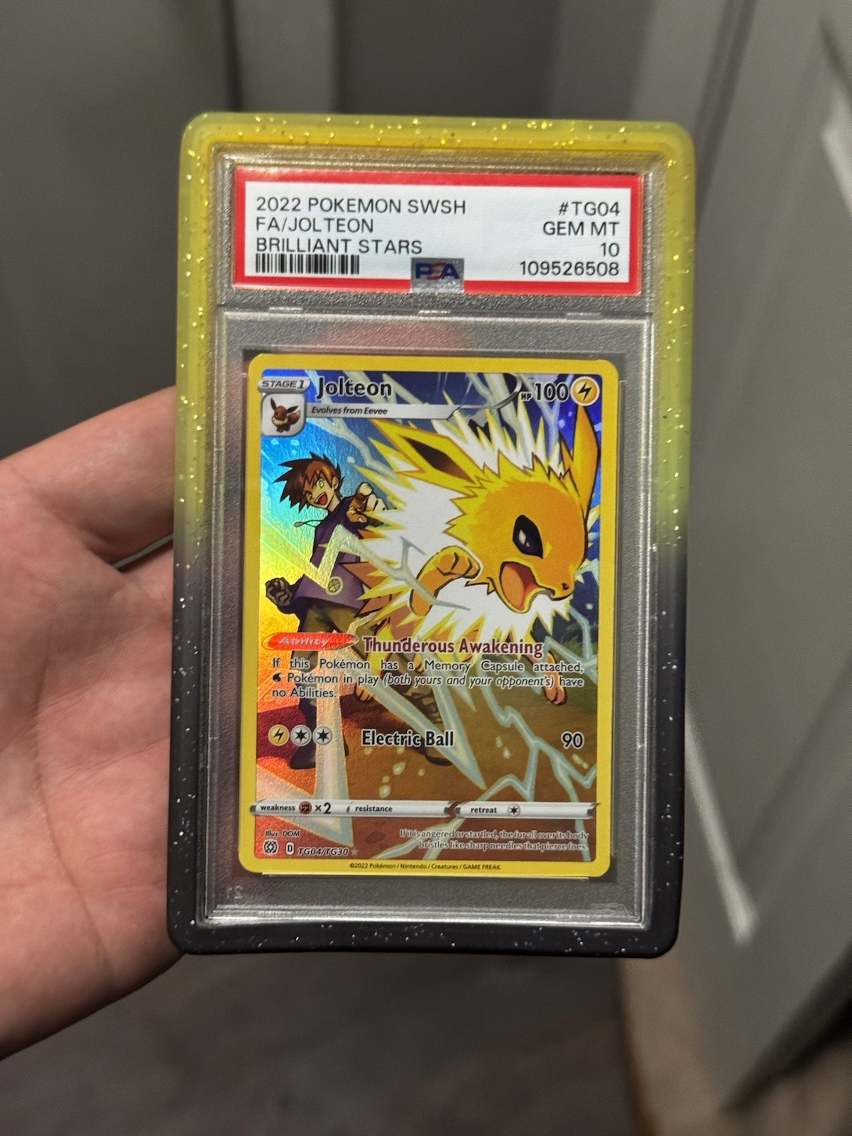 2022 Pokemon Sword & Shield Brilliant Stars Full Art/Jolteon TG04