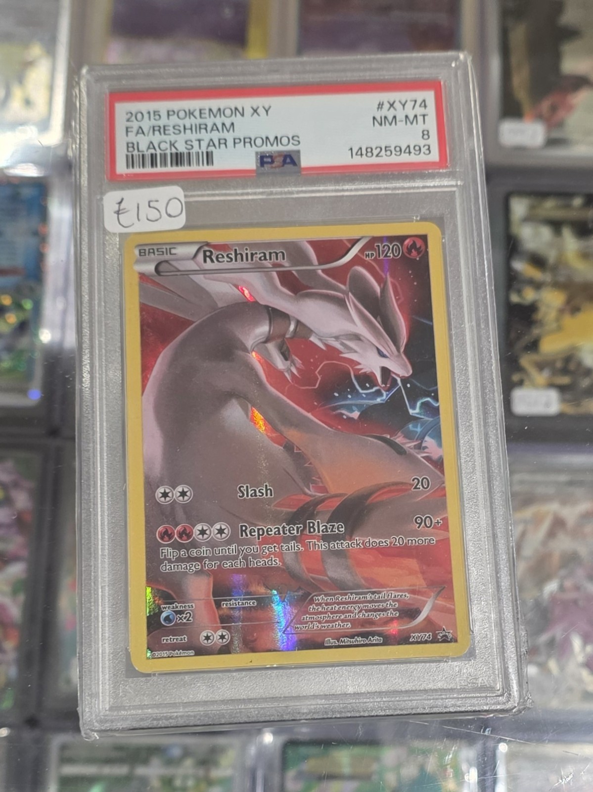 2015 Pokemon XY Black Star Promos Full Art/Reshiram XY74