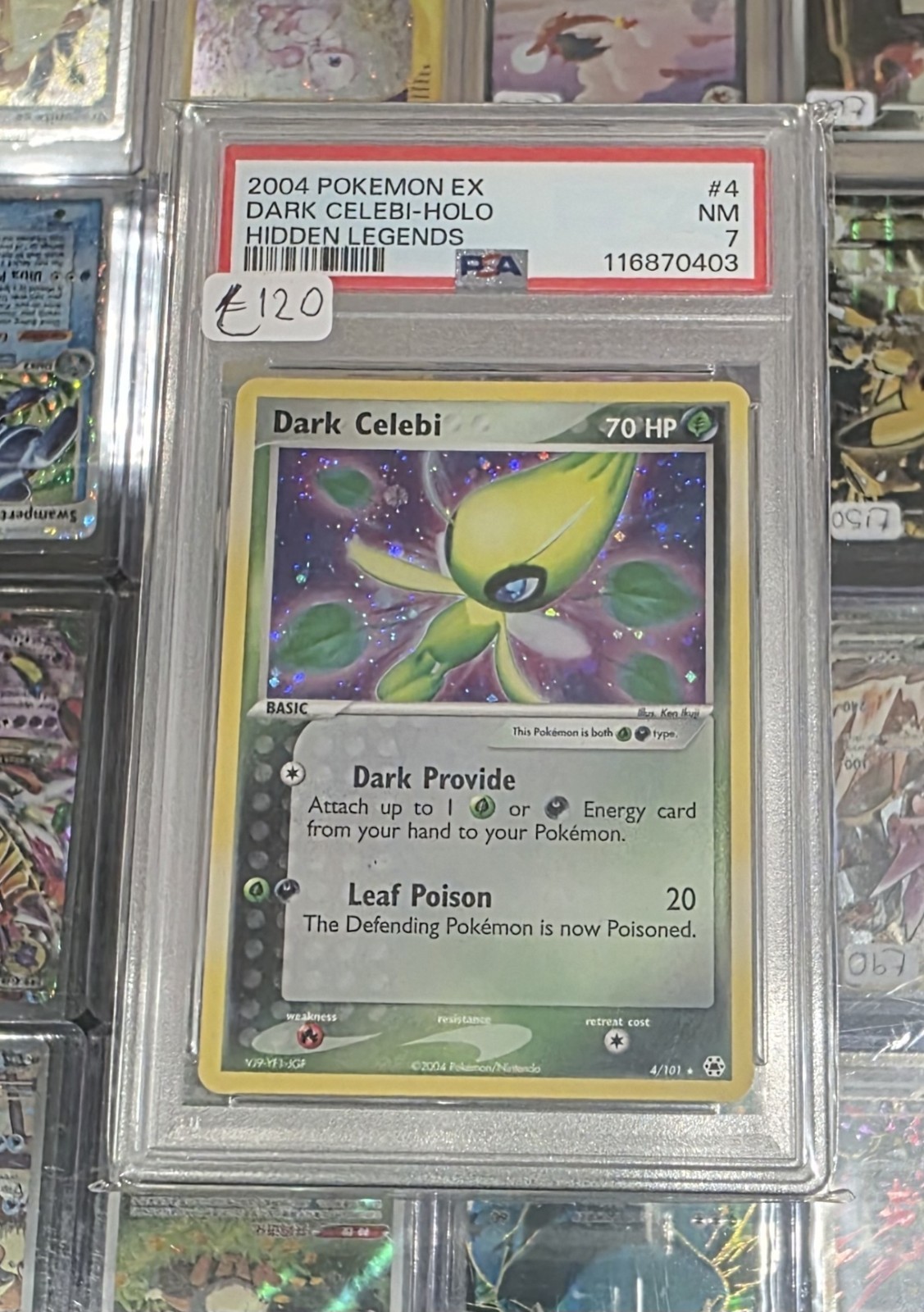 2004 Pokemon EX Hidden Legends Dark Celebi-Holo 4