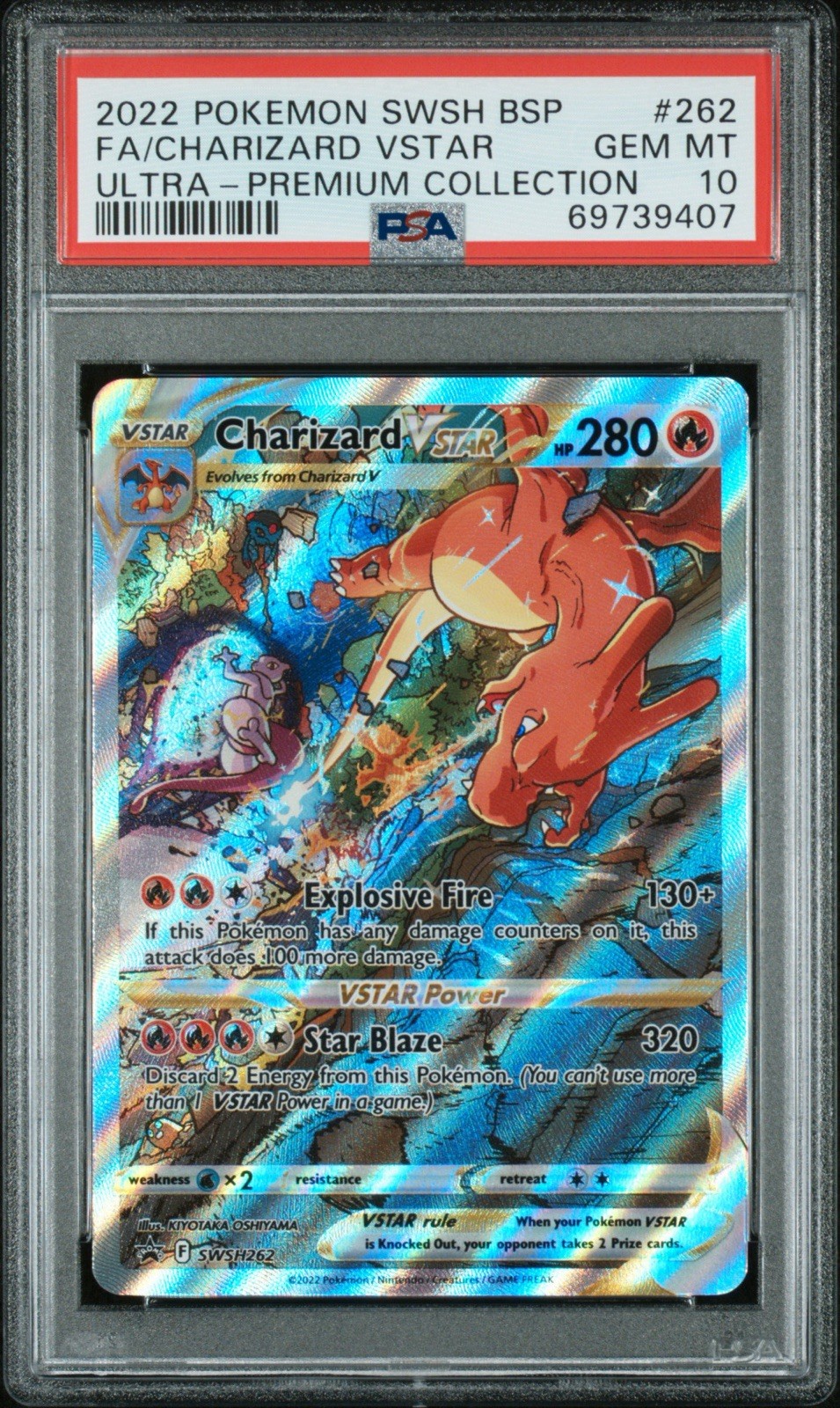 2022 Pokemon Swsh Black Star Promo Full Art/Charizard Vstar Sword & Shield Ultra-Premium Collection-Charizard 262