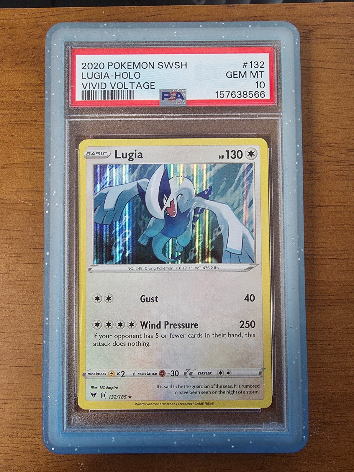2020 Pokemon Sword & Shield Vivid Voltage Lugia-Holo 132