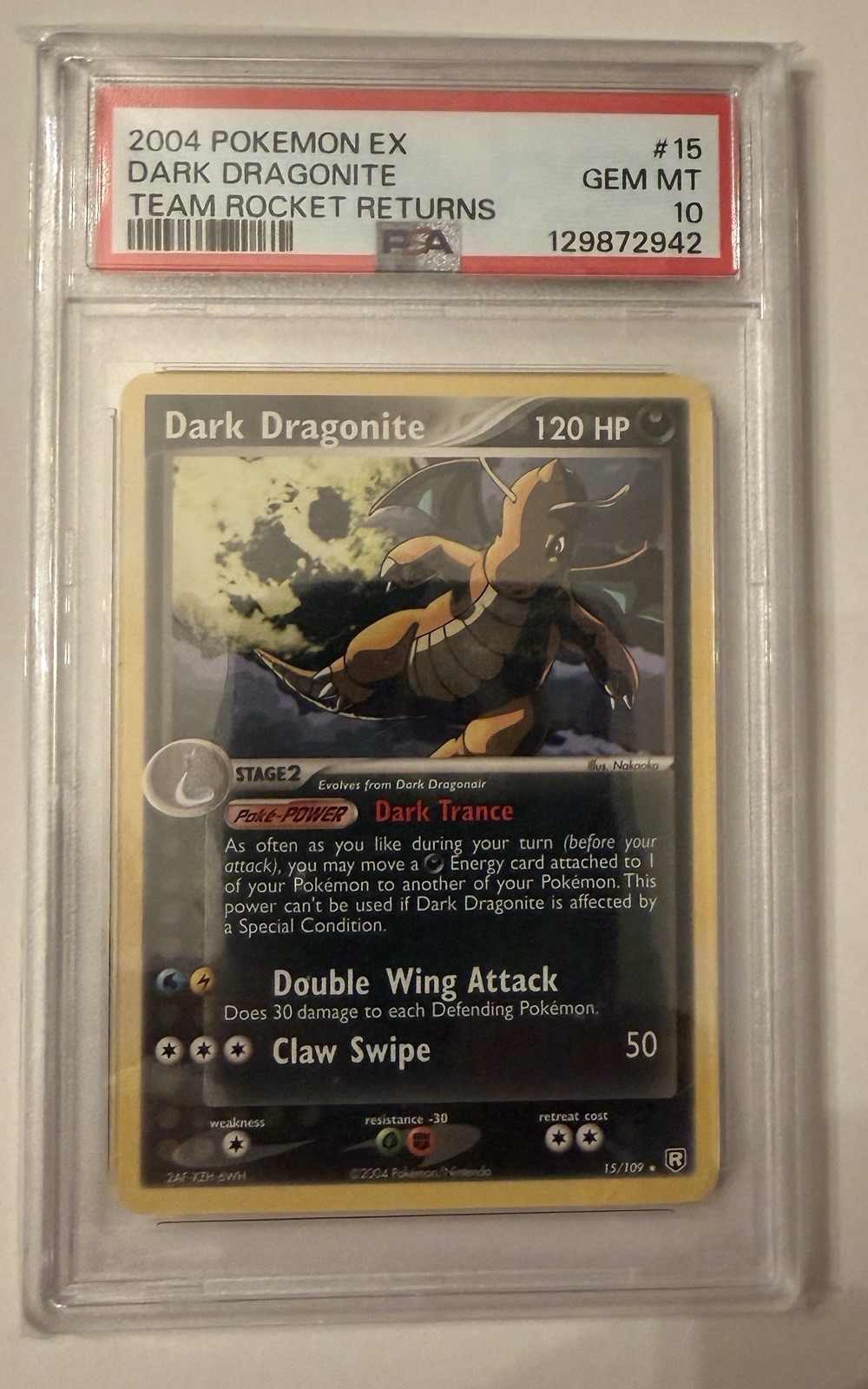 2004 Pokemon EX Team Rocket Returns Dark Dragonite 15