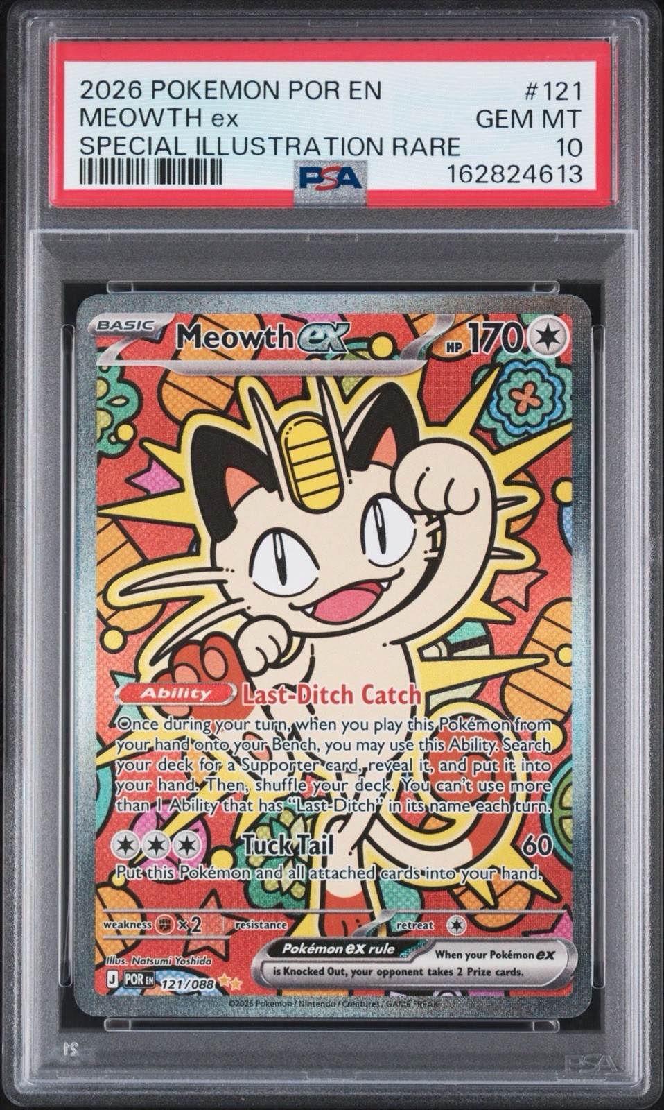 2026 Pokemon Por EN-Perfect Order Meowth EX Special Illustration Rare 121