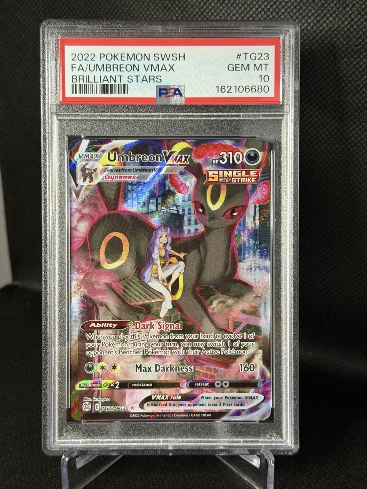 2022 Pokemon Sword & Shield Brilliant Stars Full Art/Umbreon Vmax TG23