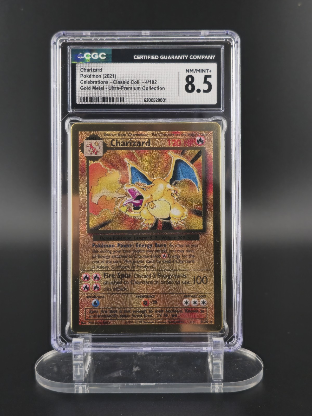 2021 Celebrations - Classic Collection - English Charizard Gold Metal - Celebrations Ultra-Premium Collection 4/102