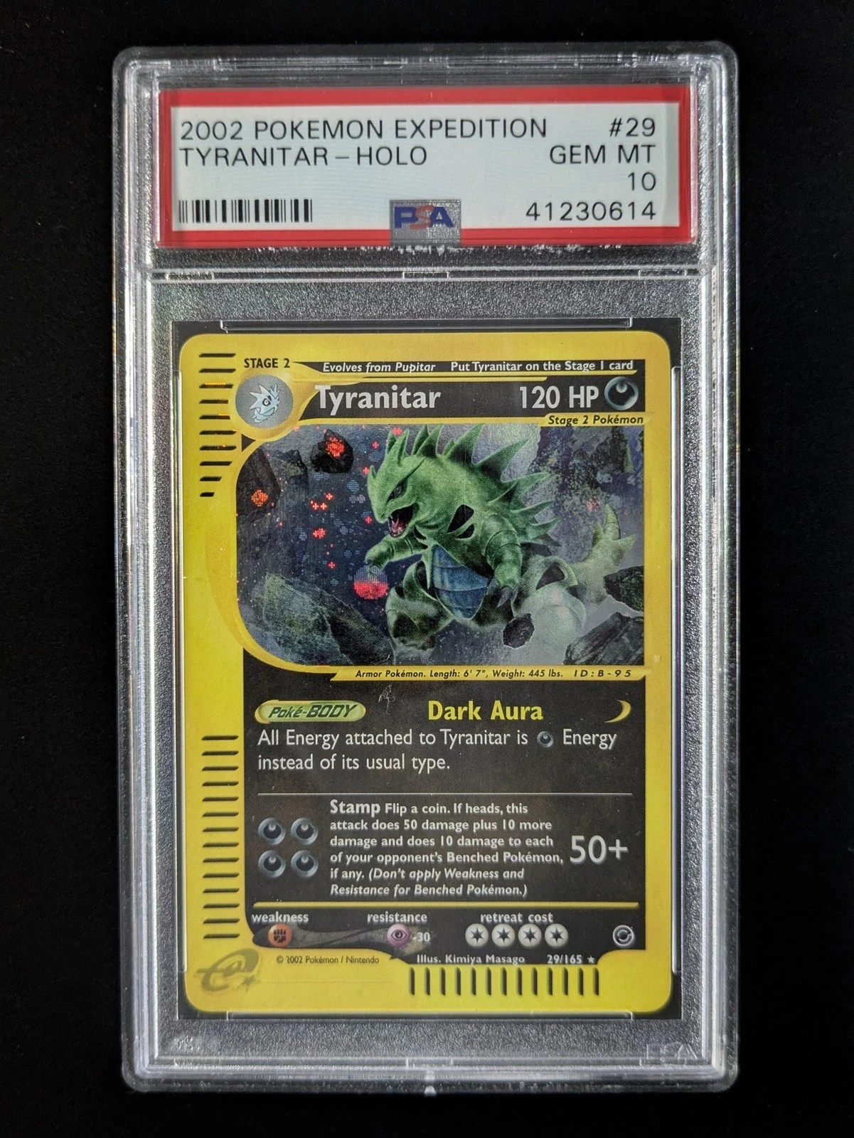 2002 Pokemon Expedition Tyranitar-Holo 29
