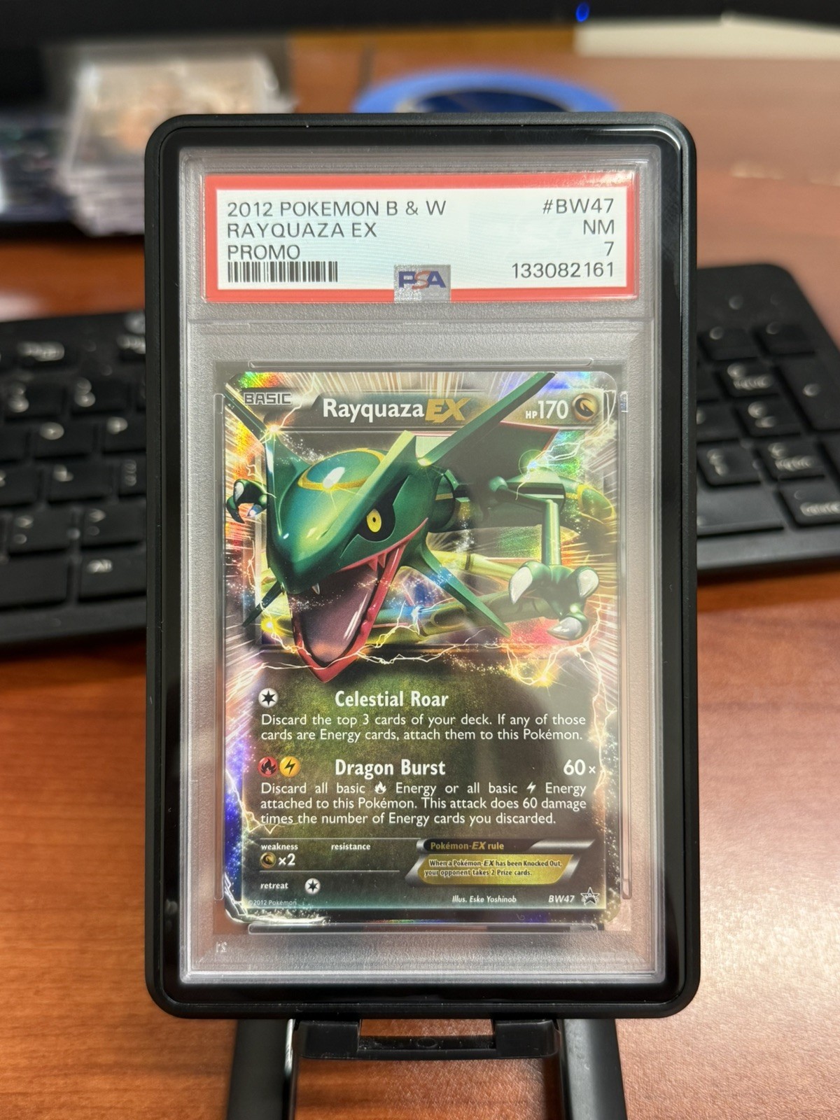 2012 Pokemon Black & White Promo Rayquaza EX BW47