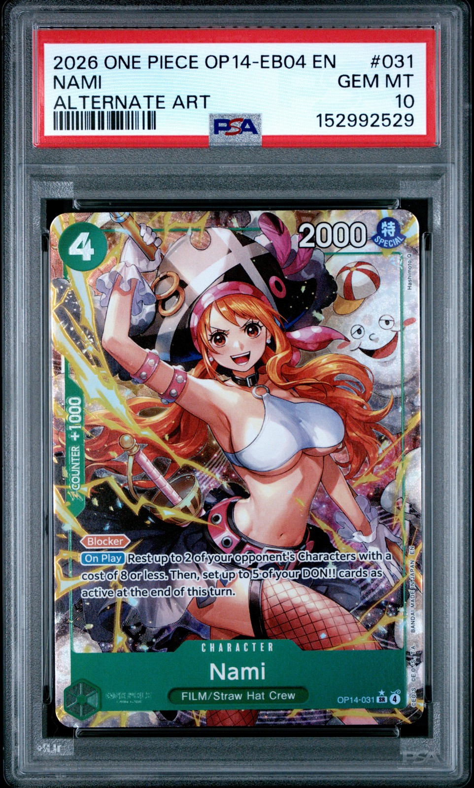 2026 One Piece OP14-EB04-the Azure Sea's Seven Nami Alternate Art 031