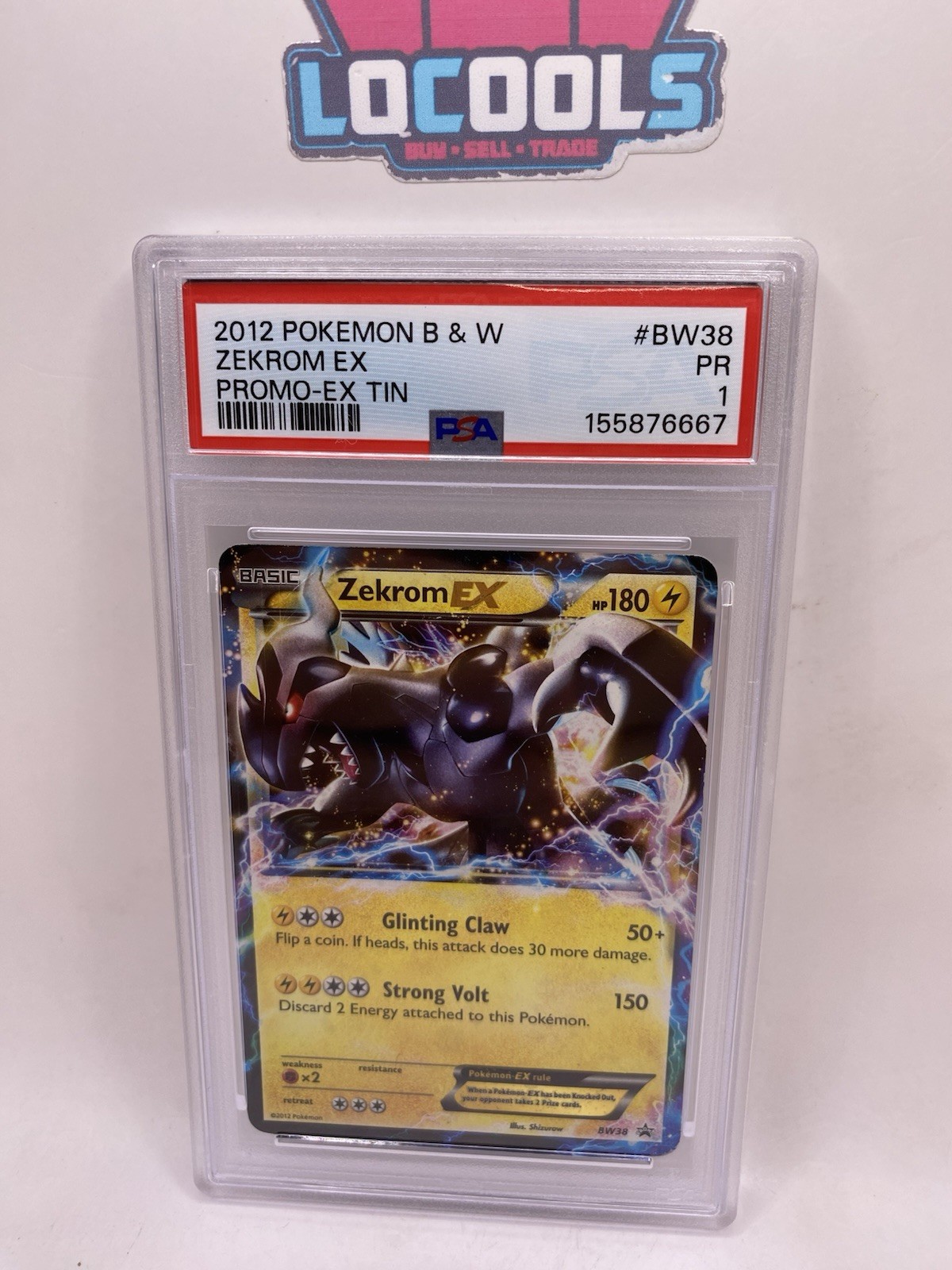 2012 Pokemon Black & White Promo Zekrom EX EX Tin BW38