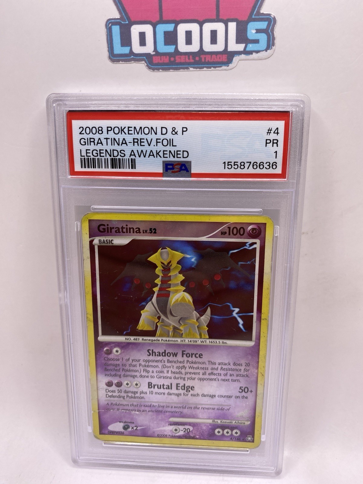 2008 Pokemon Diamond & Pearl Legends Awakened Giratina-Reverse Foil 4