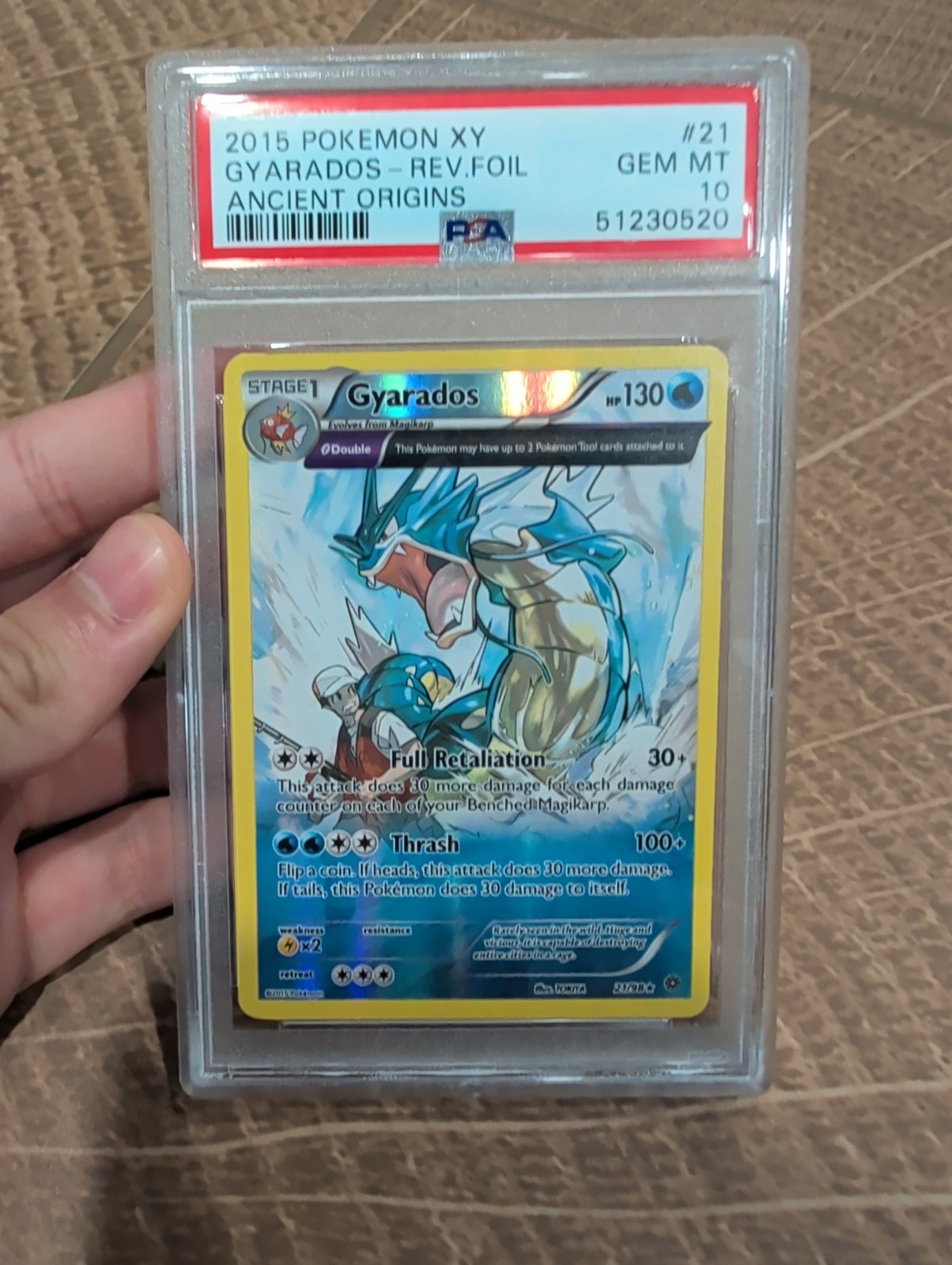 2015 Pokemon XY Ancient Origins Gyarados-Reverse Foil 21