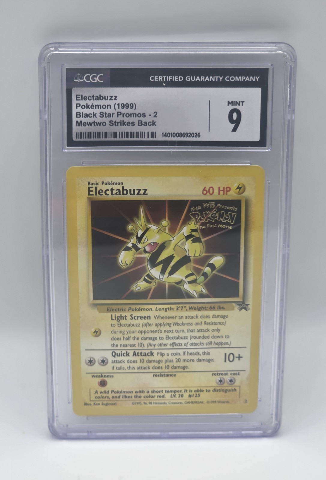 1999 Black Star Promos - WotC - English Electabuzz Mewtwo Strikes Back 2