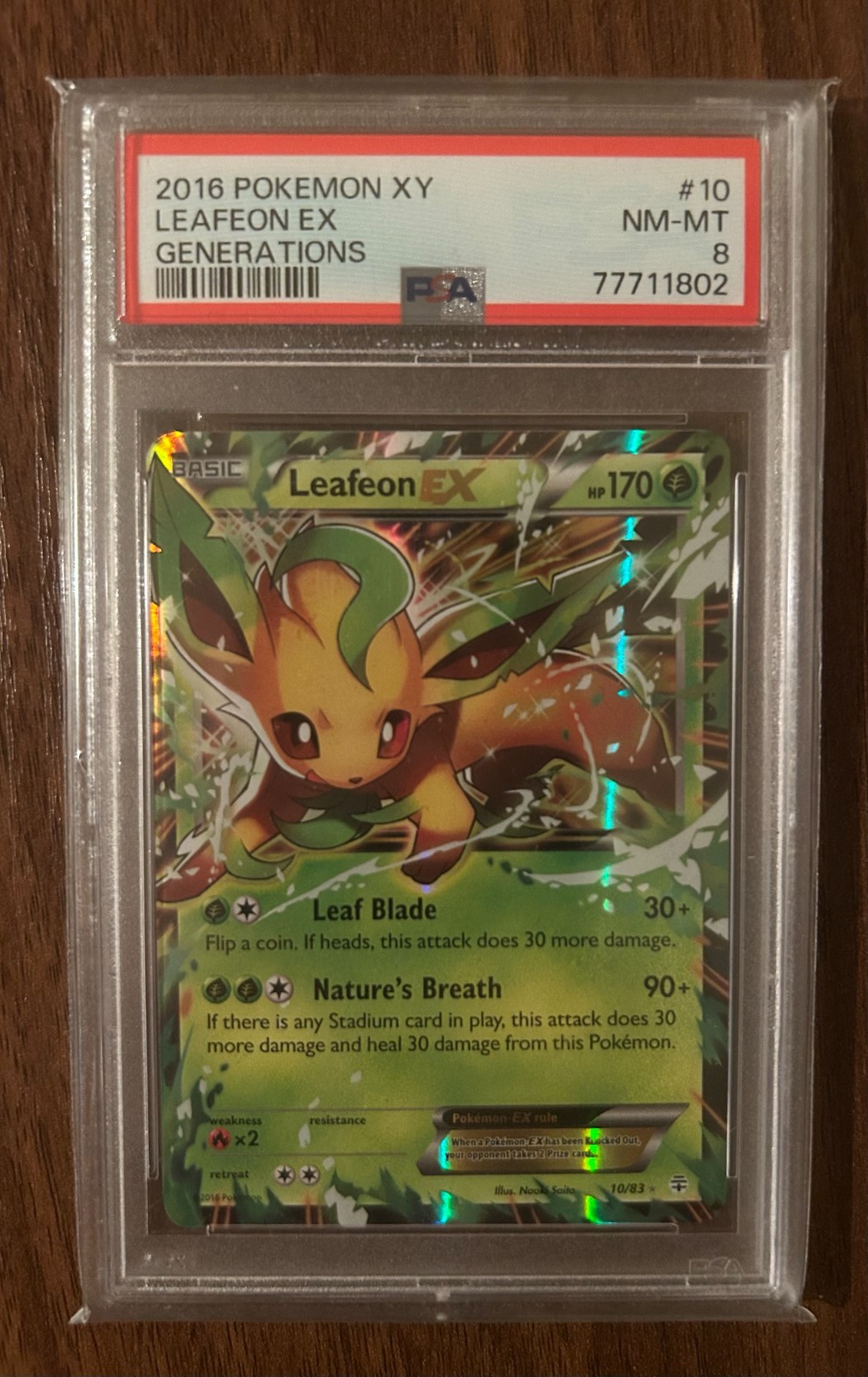 2016 Pokemon XY Generations Leafeon EX 10