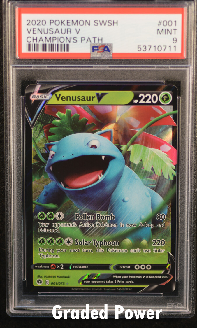 2020 Pokemon Sword & Shield Champion's Path Venusaur V 001