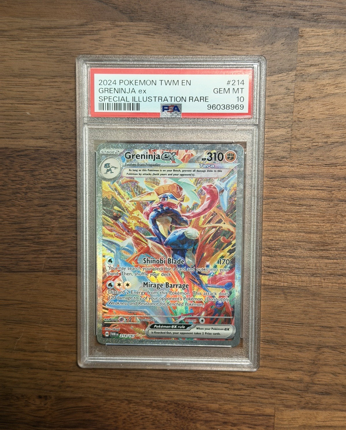 2024 Pokemon Twm EN-Twilight Masquerade Greninja EX Special Illustration Rare 214
