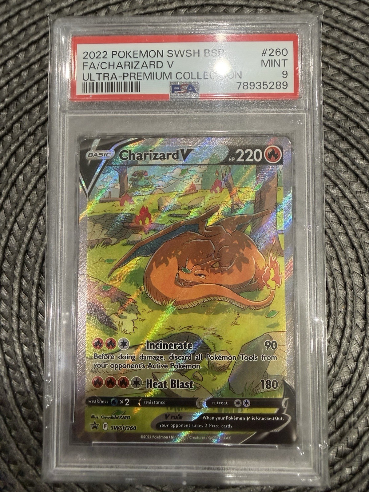 2022 Pokemon Swsh Black Star Promo Full Art/Charizard V Sword & Shield Ultra-Premium Collection-Charizard 260