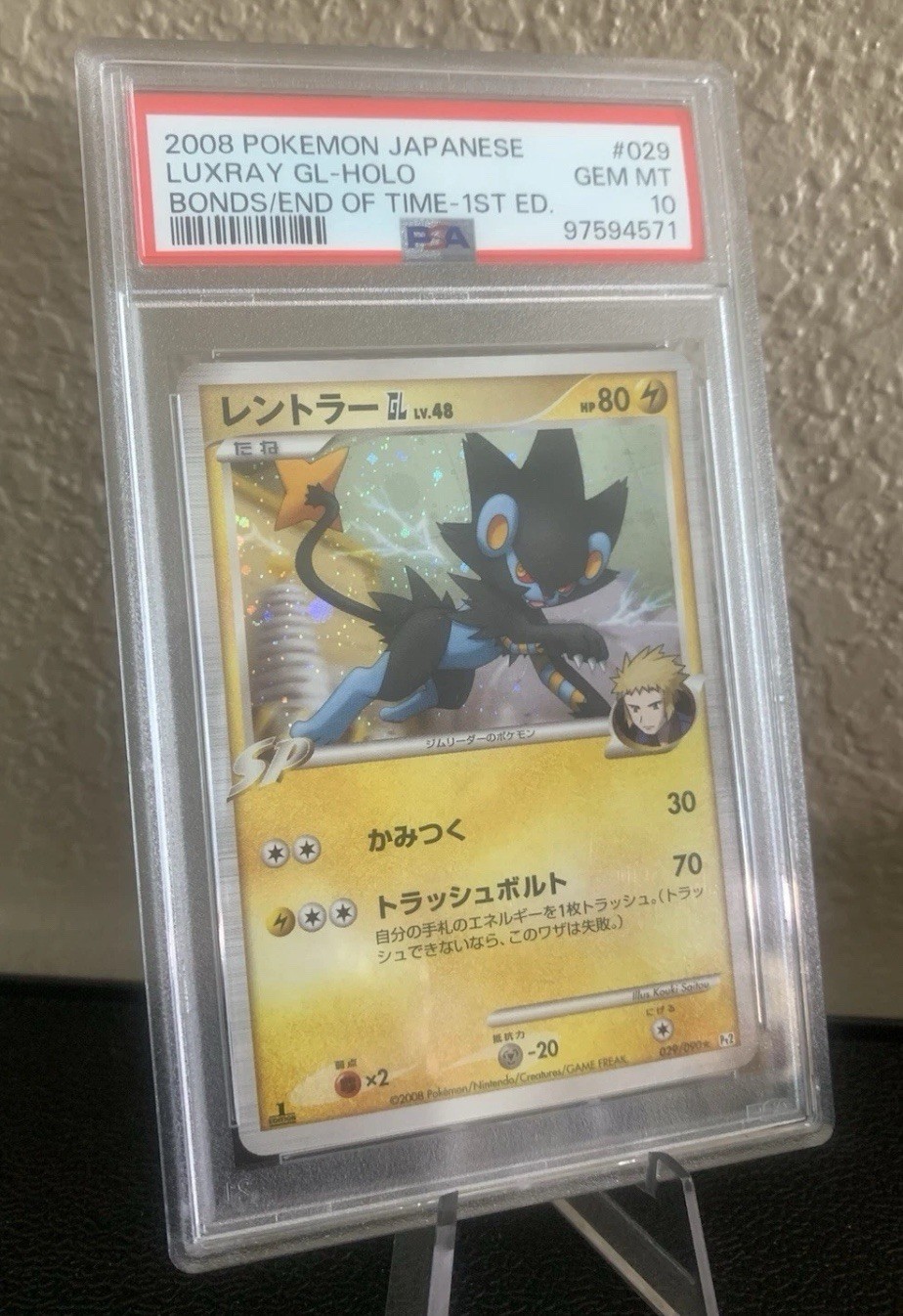 2008 Pokemon Japanese Bonds to the End of Time Luxray GL-Holo 1st Edition 029