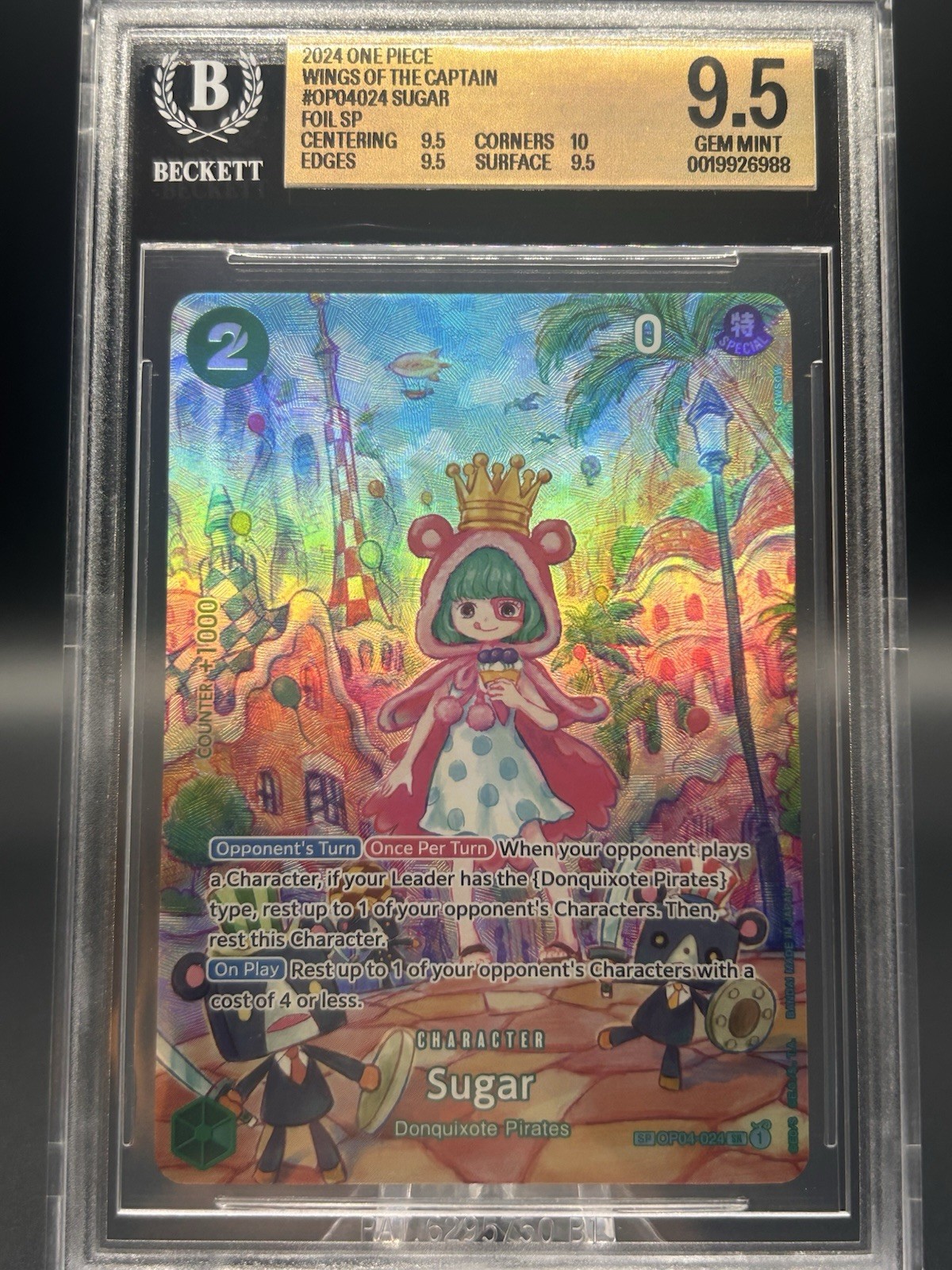 2024 One Piece Card Game Wings of the Captain Sugar FOIL SP OP04024