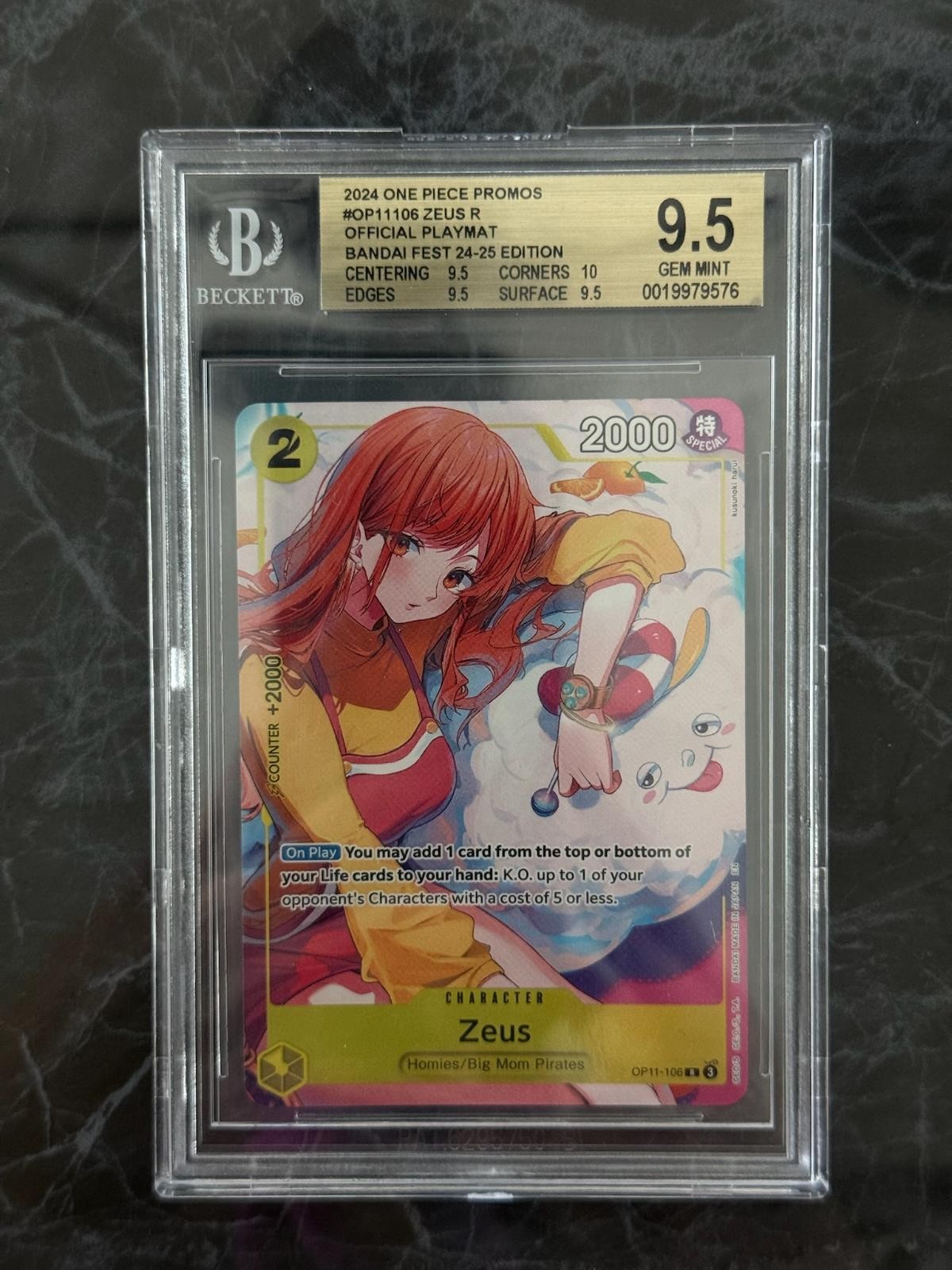 2024 One Piece Card Game Promos Zeus R/(Official Playmat -Bandai Card Games Fest 24-25 Edition-) OP11106