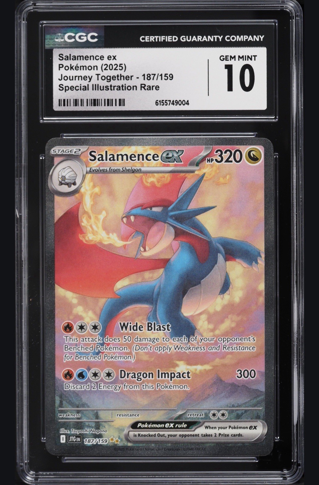 2025 Journey Together - JTG EN - English Salamence ex Special Illustration Rare (Holo) 187/159