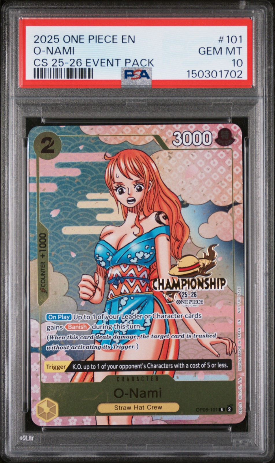 2025 One Piece Championship 2025-26 Event Pack O-Nami 101