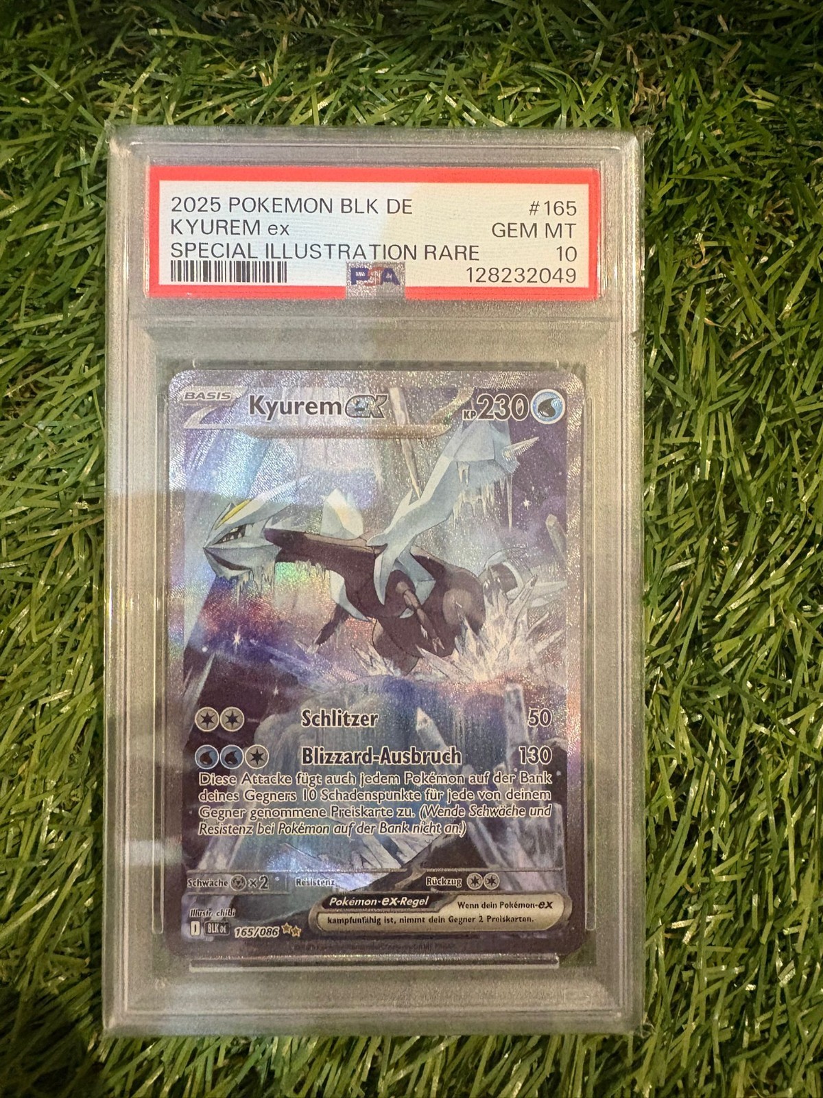 2025 Pokemon German Blk de-Black Bolt Kyurem EX Special Illustration Rare 165