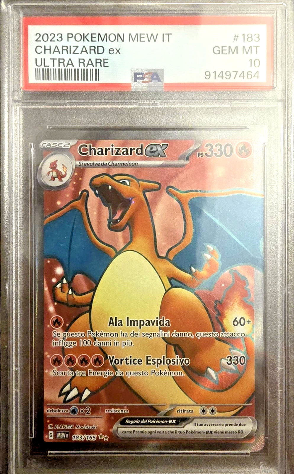 2023 Pokemon Italian Mew It-151 Charizard EX Ultra Rare 183