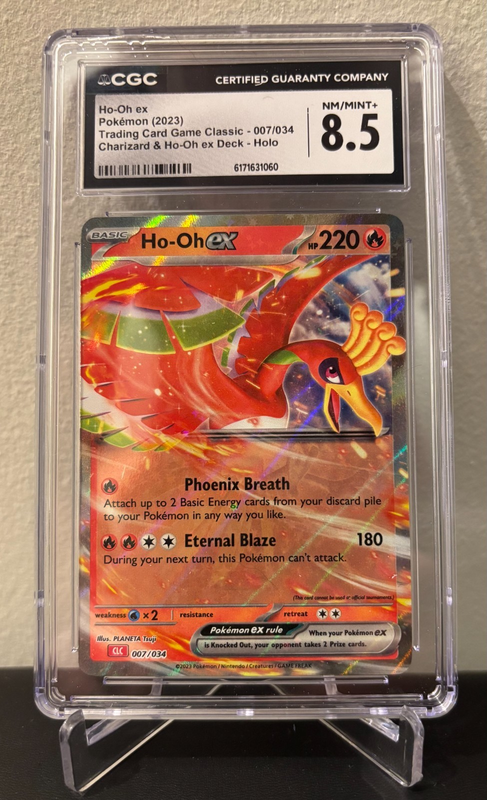 2023 Trading Card Game Classic - CLV, CLC, CLB - English Ho-Oh ex Charizard &amp; Ho-Oh ex Deck - CLC Holo 007/034