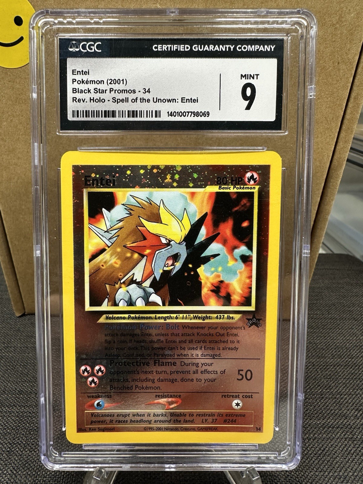 2001 Black Star Promos - WotC - English Entei Spell of the Unown: Entei (Reverse Holo) 34