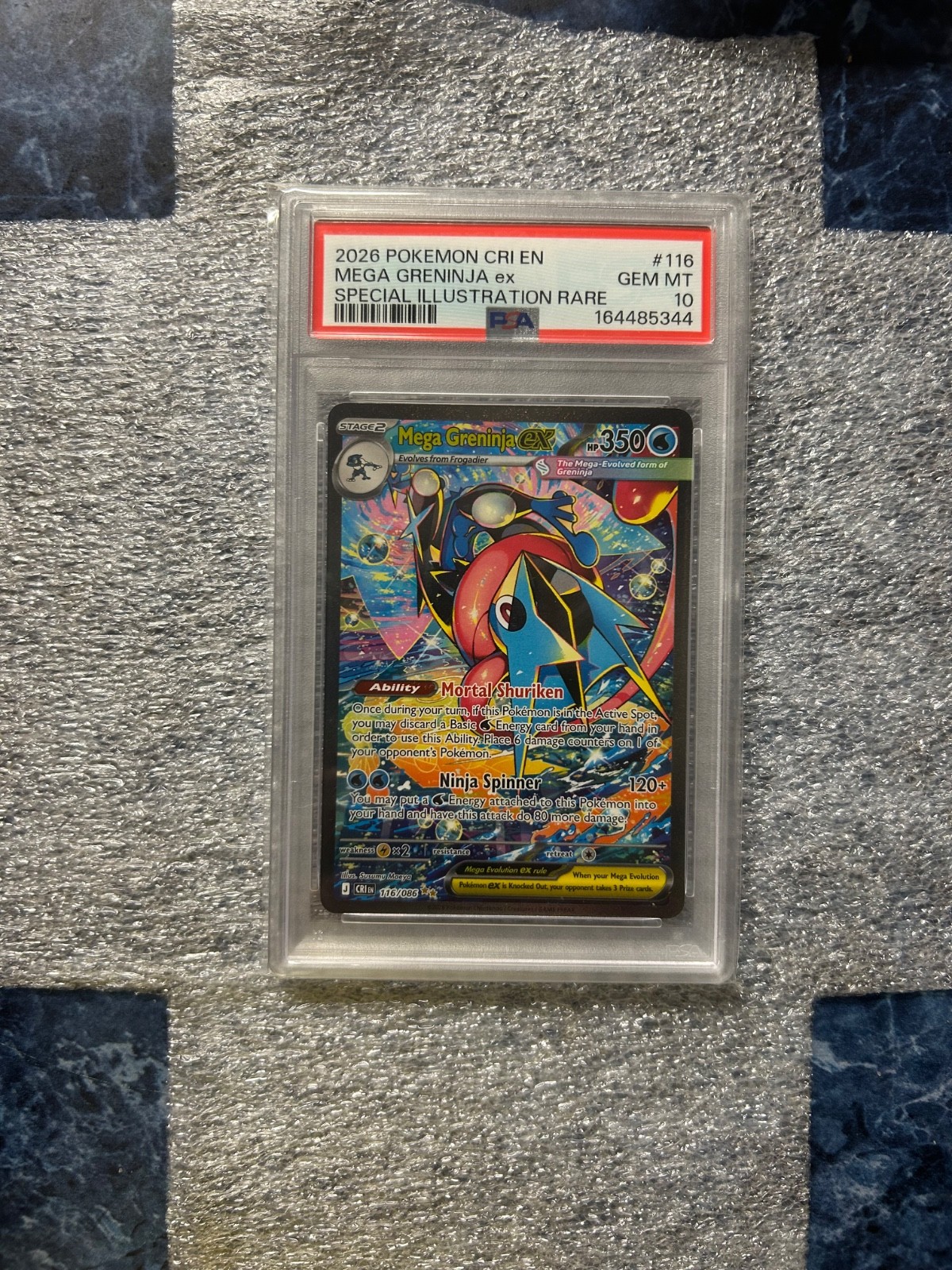 2026 Pokemon Cri EN-Chaos Rising Mega Greninja EX Special Illustration Rare 116